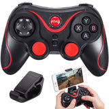 Trådlös gamepad Bluetooth med mobilhållare för iOS/Android/PC svart