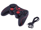 Trådlös gamepad Bluetooth med mobilhållare för iOS/Android/PC svart