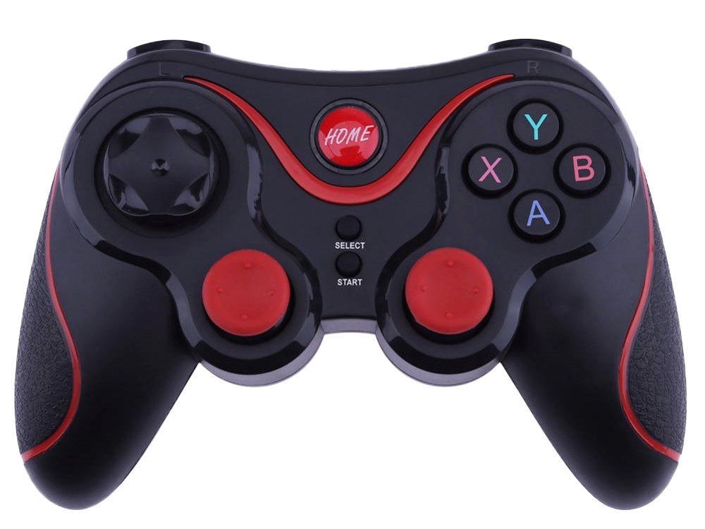 Trådlös gamepad Bluetooth med mobilhållare för iOS/Android/PC svart