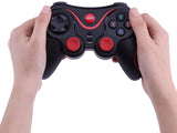 Trådlös gamepad Bluetooth med mobilhållare för iOS/Android/PC svart