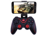 Trådlös gamepad Bluetooth med mobilhållare för iOS/Android/PC svart
