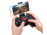 Trådlös gamepad Bluetooth med mobilhållare för iOS/Android/PC svart