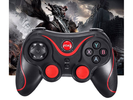 Trådlös gamepad Bluetooth med mobilhållare för iOS/Android/PC svart