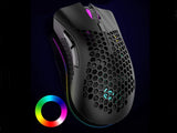 Trådlös gamingmus 2,4 GHz RGB optisk 800–1600 DPI uppladdningsbar