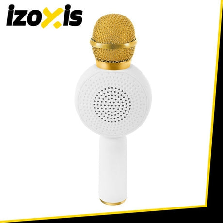 Trådlös karaoke mikrofon för barn Bluetooth 5.1 5W LED vit