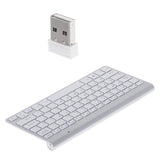 Trådlöst tangentbord 2.4GHz USB silver för Smart TV/PC/Mac/Android