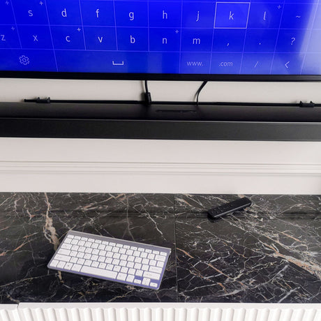Trådlöst tangentbord 2.4GHz USB silver för Smart TV/PC/Mac/Android