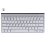 Trådlöst tangentbord 2.4GHz USB silver för Smart TV/PC/Mac/Android