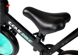 Trehjuling barn 3+ 3-i-1 med avtagbara hjul/pedaler svart/mint