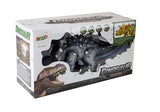 Triceratops dinosaurieleksak med ljus och ljud, går, batteridriven