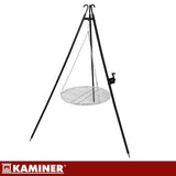 Tripod grill över öppen eld 70 cm galler, höjdjusterbar, rostfri