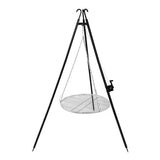 Tripod grill över öppen eld 70 cm galler, höjdjusterbar, rostfri