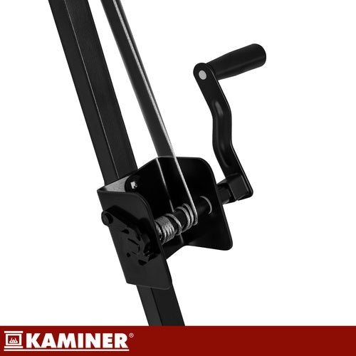 Tripod grill över öppen eld 70 cm galler, höjdjusterbar, rostfri