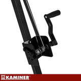 Tripod grill över öppen eld 70 cm galler, höjdjusterbar, rostfri