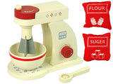 Träleksak köksmixer set med skål och tillbehör, CE, 3+ år