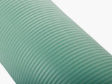 Träningsmatta yoga 180x60 cm 1 cm halksäker plast grön med rem