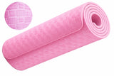 Träningsmatta yoga 180x60 cm 1 cm tjock rosa