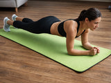 Träningsmatta yoga 183x60 cm 0,6 cm skum grön med bärväska