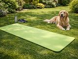 Träningsmatta yoga 183x60 cm 0,6 cm skum grön med bärväska