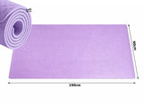 Träningsmatta yoga 190x90 cm 1 cm lila dubbelsidig