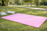 Träningsmatta yoga 190x90 cm 1 cm skum rosa dubbelsidig