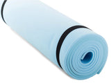 Träningsmatta/yogamatta 50x180 cm 0,5 cm blå med bärremmar