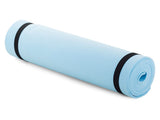 Träningsmatta/yogamatta 50x180 cm 0,5 cm blå med bärremmar