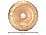 Träslipskiva konvex tungstenkarbid 125 mm hål 25 mm guld