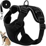Tryckfri hundsele XS med koppel 150 cm, reflekterande, 3–8 kg