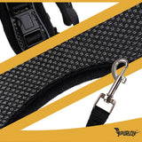 Tryckfri hundsele XS med koppel 150 cm, reflekterande, 3–8 kg