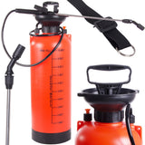 Tryckspruta 10 liter med lans 55 cm justerbart munstycke orange