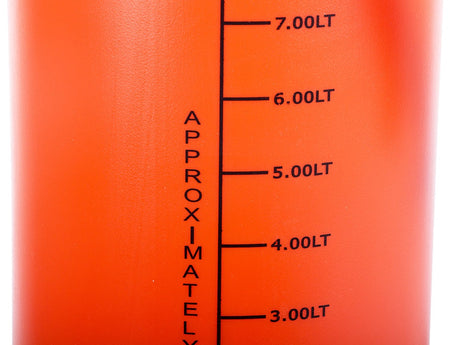 Tryckspruta 10 liter med lans 55 cm justerbart munstycke orange
