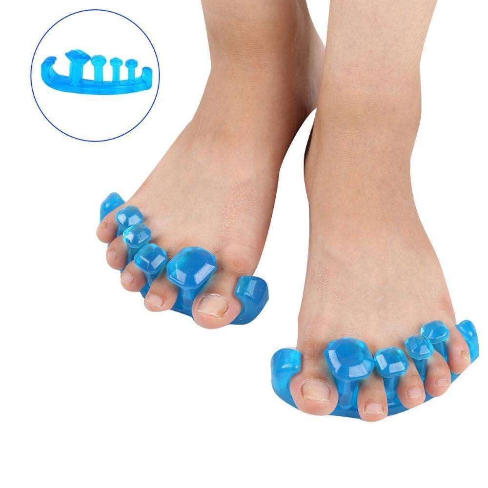 Tåseparerare för nagellack 1 par (2-pack) återanvändbar blå