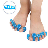 Tåseparerare för nagellack 1 par (2-pack) återanvändbar blå