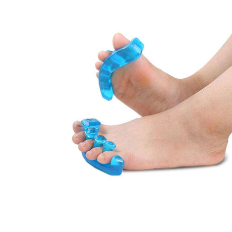 Tåseparerare för nagellack 1 par (2-pack) återanvändbar blå
