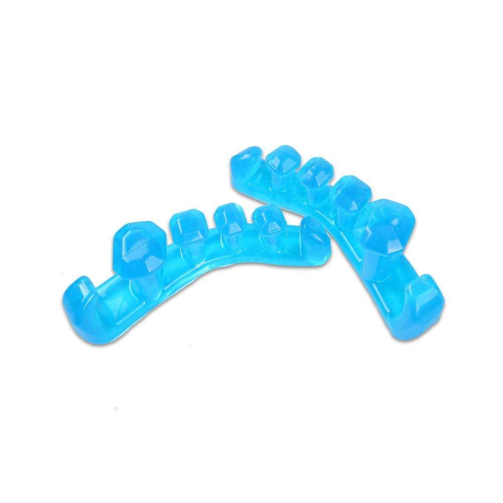 Tåseparerare för nagellack 1 par (2-pack) återanvändbar blå