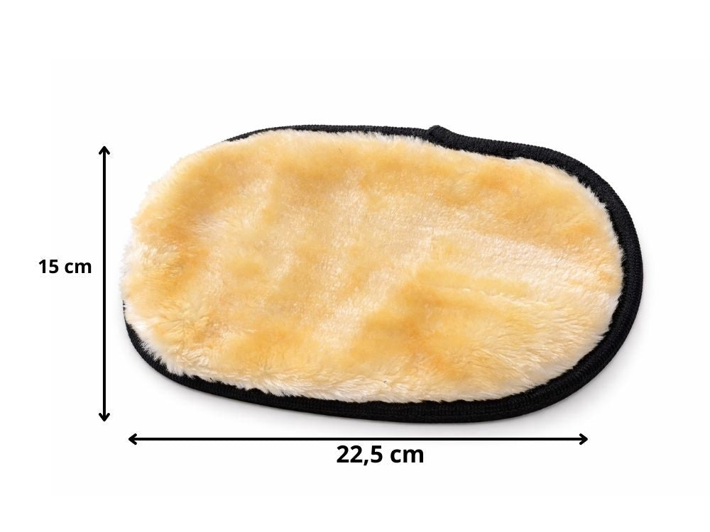Tvätthandske mikrofiber för bilvård 22,5x15 cm gul