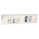 Tvättkorg 3 fack 135L fällbar metallram vit 65x36,5x58 cm