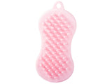 Tvättsvamp silikon med massagefunktion 13,5x6,5 cm blandade färger