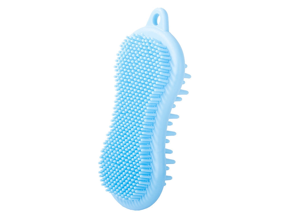 Tvättsvamp silikon med massagefunktion 13,5x6,5 cm blandade färger