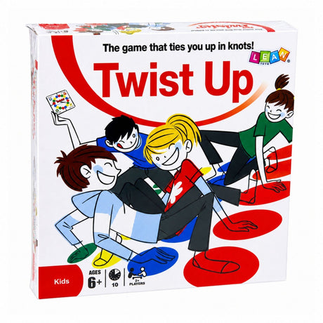 Twister familjespel med spelmatta 160x140 cm, minst 2 spelare