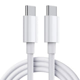 USB-C snabbladdare 20W PD 3.0 med 2 m USB-C-kabel vit 2-pack