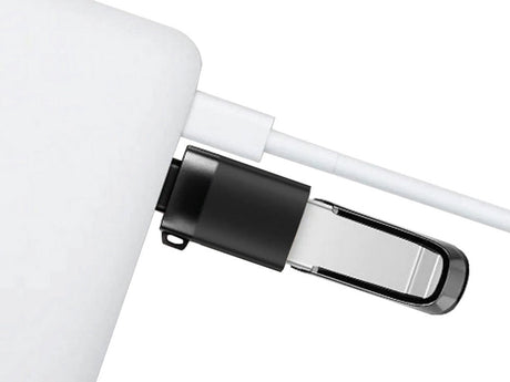 USB-C till USB-A 3.0 OTG-adapter svart 1,5x3 cm med lanyard