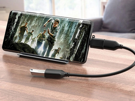 USB-C till USB-A 3.0 OTG-adapter svart 1,5x3 cm med lanyard