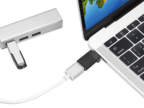 USB-C till USB-A 3.0 OTG-adapter svart 1,5x3 cm med lanyard
