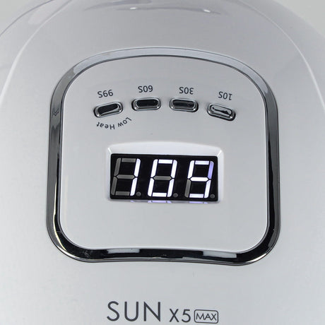 UV LED nagellampa 150W 45 LED med timer & rörelsesensor vit