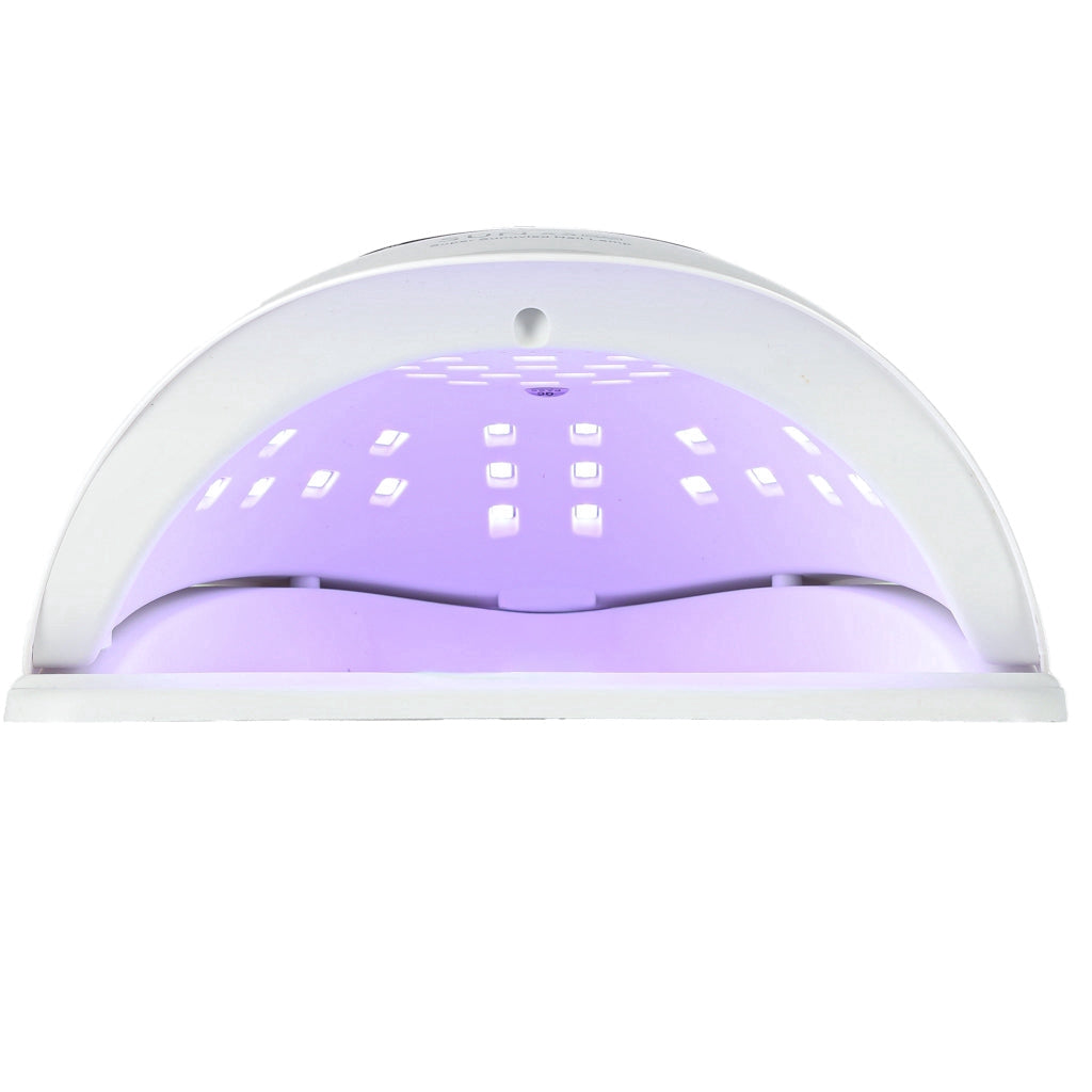 UV LED nagellampa 150W 45 LED med timer & rörelsesensor vit