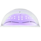 UV LED nagellampa 150W 45 LED med timer & rörelsesensor vit
