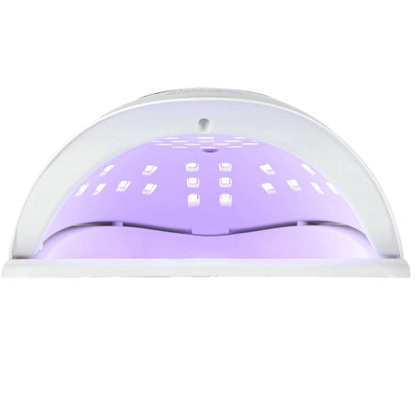 UV LED nagellampa 150W 45 LED med timer & rörelsesensor vit