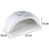 UV LED nagellampa 150W 45 LED med timer & rörelsesensor vit